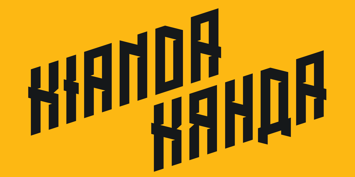 Пример шрифта Kianda #2